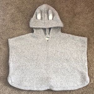 4T Toddler Rabbit Poncho